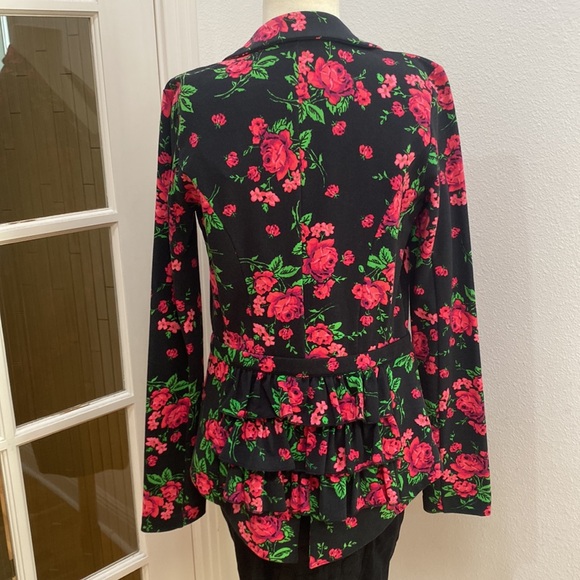 Vintage Y2K 🌷💚 Betsey Johnson Pink Floral Jacket Blazer, NWOT, Size Small - Picture 4 of 6